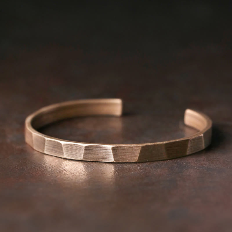 Nimara Ritual Vintage Rustic Design Copper Wealth Adjustable Cuff Bracelet