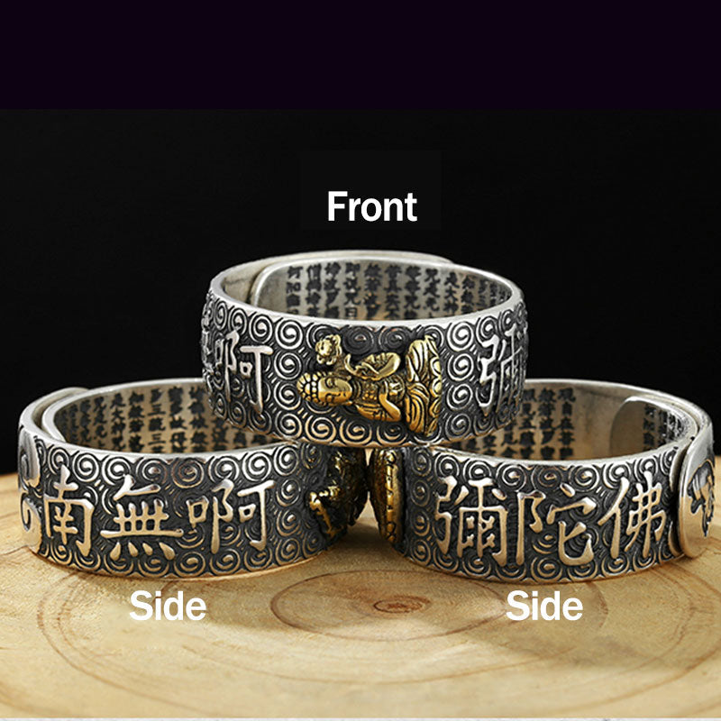 Nimara Ritual Chinese Zodiac Natal Buddha Wealth Luck Adjustable Ring