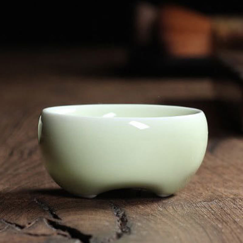 Nimara Ritual Colorful Koi Fish Ceramic Teacup Kung Fu Tea Cup Bowl