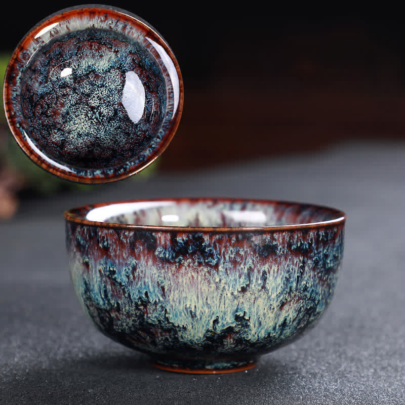 Nimara Ritual Colorful Ceramic Teacup Home Office Tea Cups