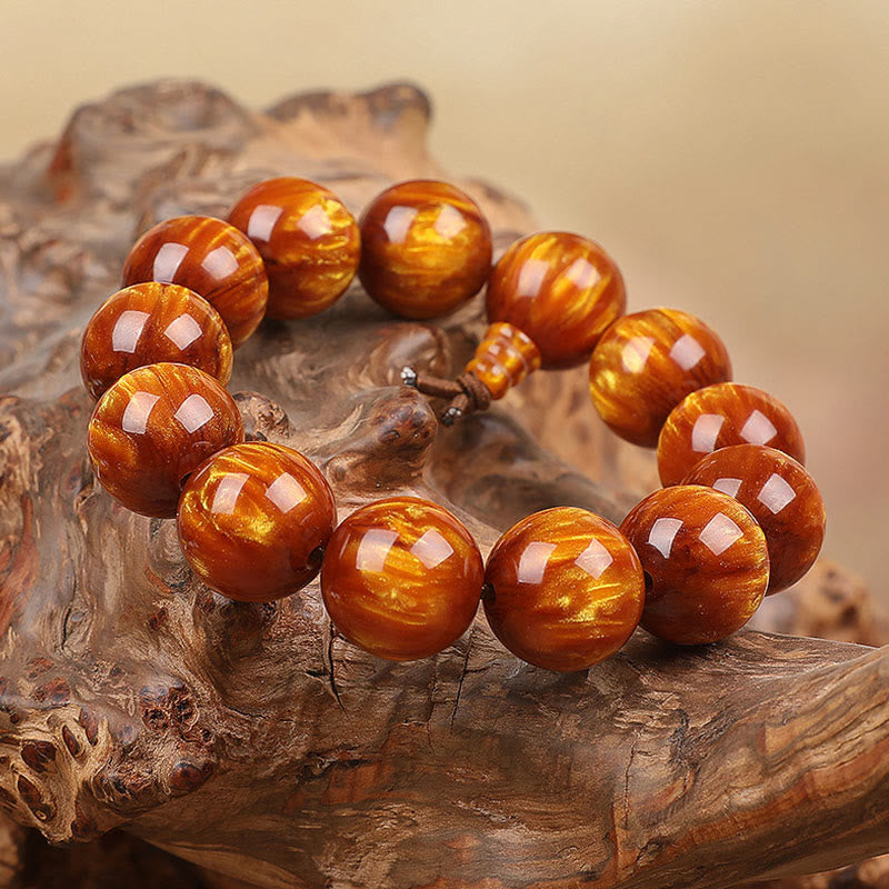 Nimara Ritual Golden Sea Willow Success Positive Bracelet Mala