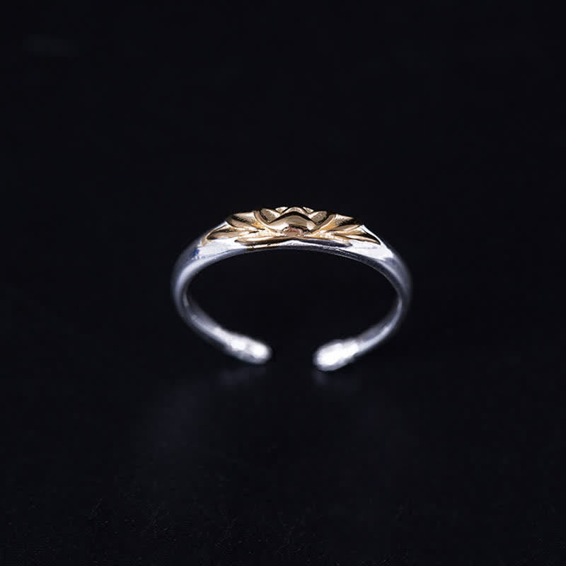 Nimara Ritual 925 Sterling Silver Lotus Flower New Beginning Ring