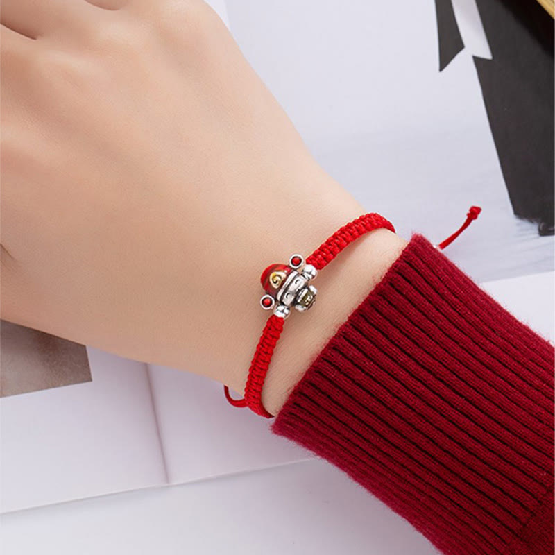Nimara Ritual God of Wealth Handmade Thread Luck Strength Braid Bracelet