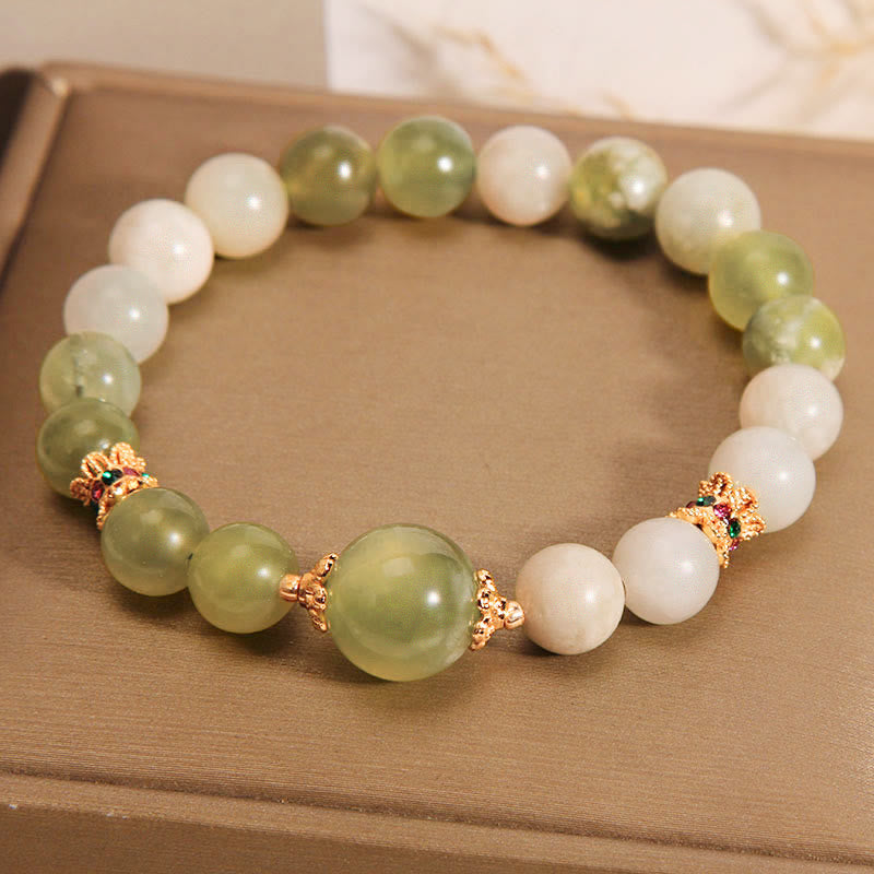 Nimara Ritual Green Grape Color Jade Abundance Bracelet