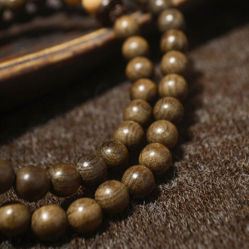Nimara Ritual Tibetan Sandalwood Protection Charm Mala Bracelet