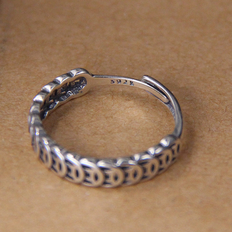 Nimara Ritual Vintage Copper Coin Design Luck Adjustable Ring