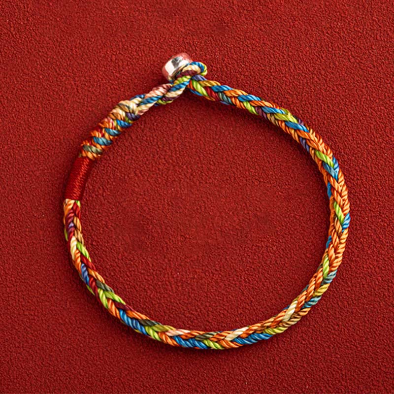 Nimara Ritual "May you be healthy and happy" Lucky Multicolored Bracelet Includes Gift Message Card