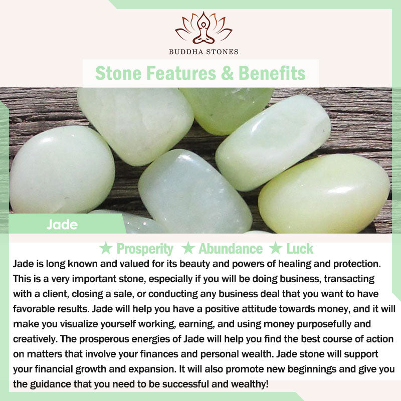 Nimara Ritual Natural Jade Prosperity Bangle Bracelet