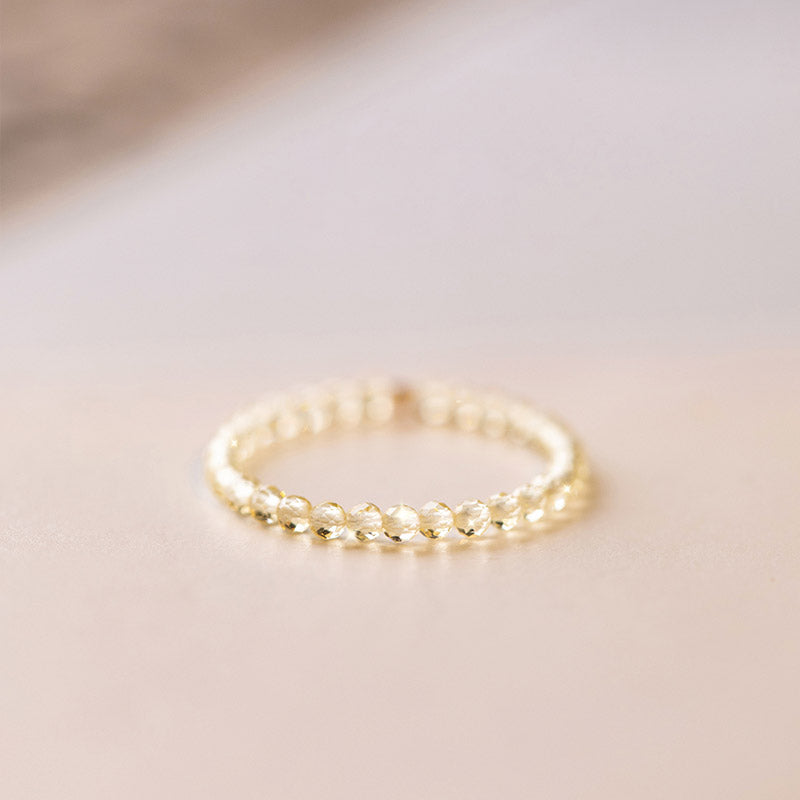 Nimara Ritual Natural Citrine Happiness Prosperity Ring