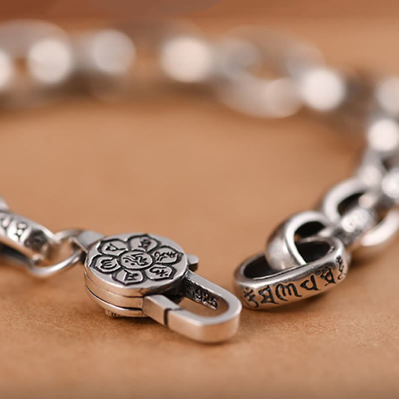 Nimara Ritual Om Mani Padme Hum Double Dorje Copper Engraved Wisdom Bracelet