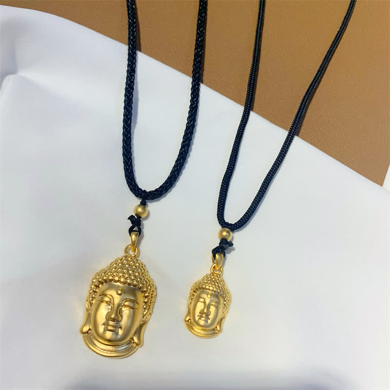 Nimara Ritual Gold Buddha Copper Wealth Necklace Pendant