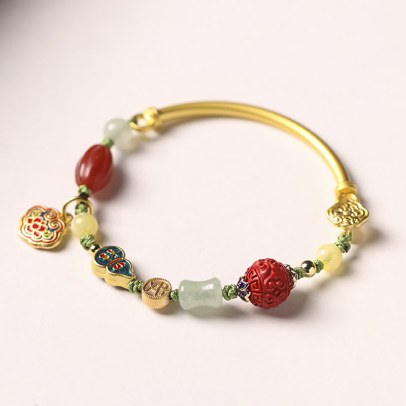 Nimara Ritual Tibetan Auspicious Clouds Fortune Happiness Wealth Luck Bracelet