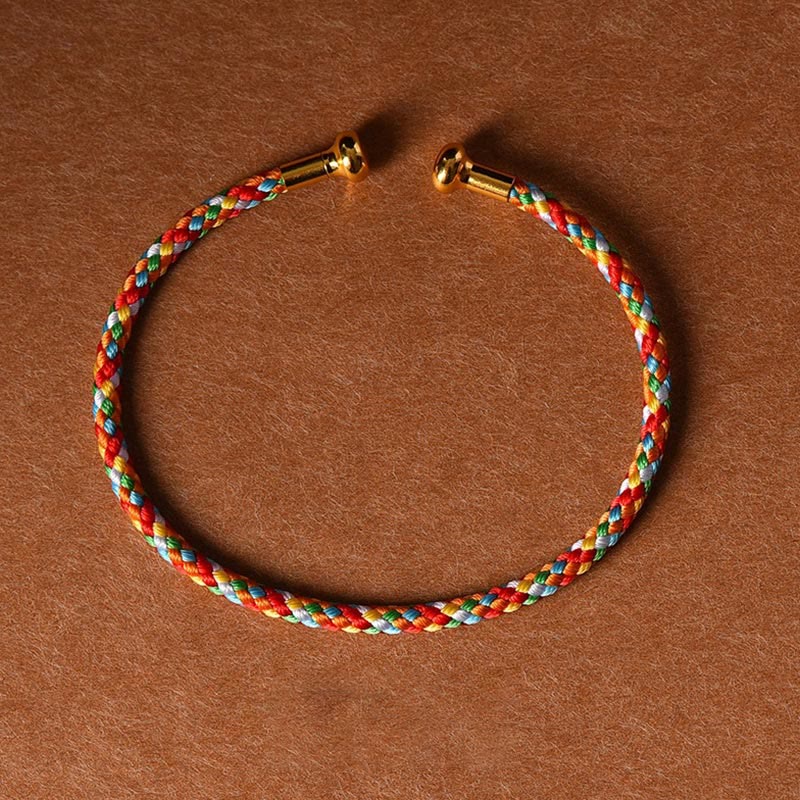 Nimara Ritual Simple Design Handmade Luck Braid String Cuff Bracelet