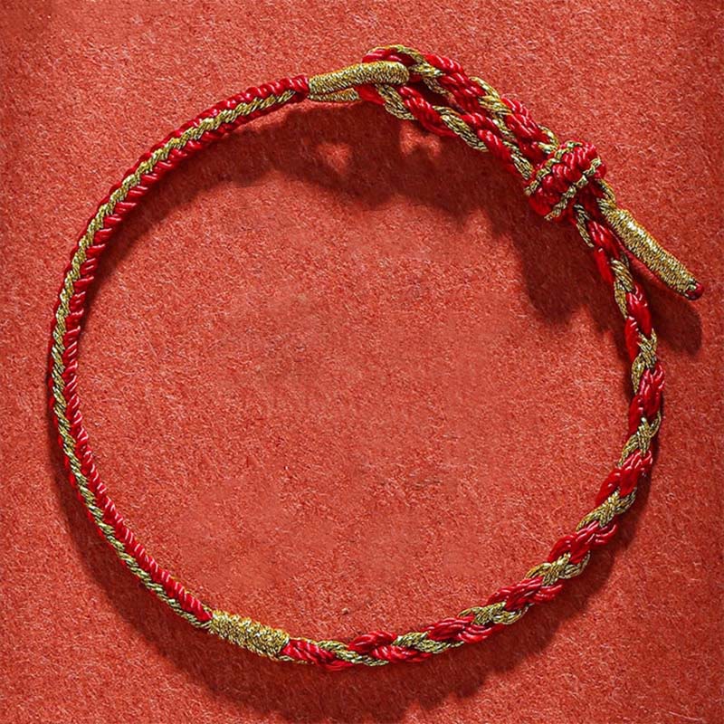 Nimara Ritual Handmade Chinese Zodiac Rabbit Rooster Rat Horse Dragon Protection Braid String Bracelet
