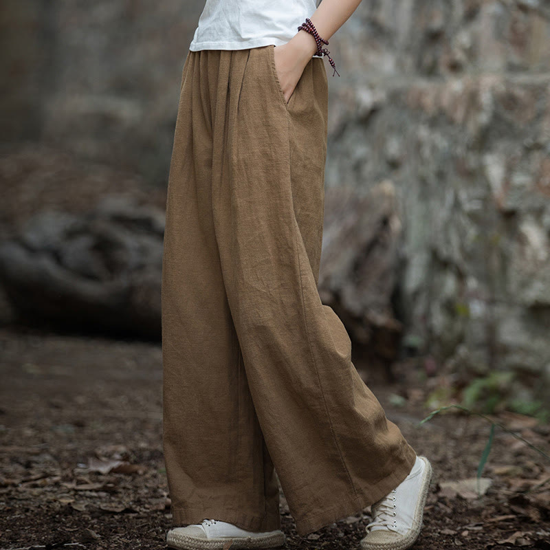 Nimara Ritual Retro Wide Leg Pants Casual Women's Yoga Pants With Pockets