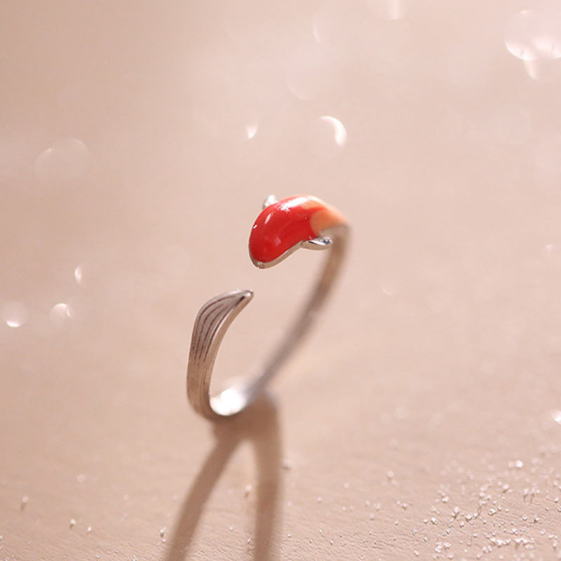 Nimara Ritual Koi Fish Copper Balance Luck Adjustable Ring