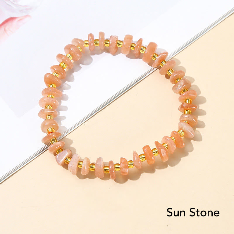 Nimara Ritual Natural Irregular Shape Stone Crystal Meditation Balance Bracelet
