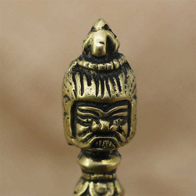 Nimara Ritual Handmade Nepal Small Vajra Dorje Engraved Enlightenment Copper Decoration