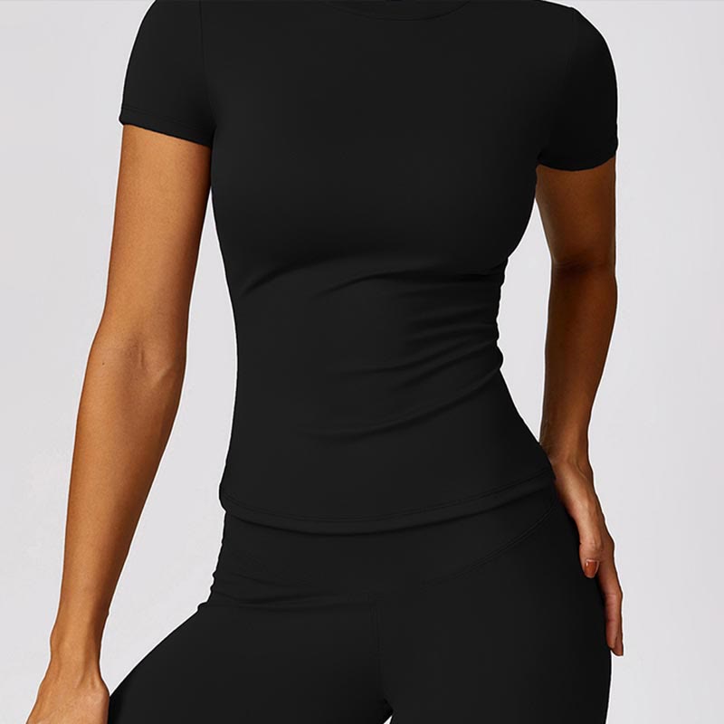 Nimara Ritual Women Short Sleeve T-Shirt Top High Waist Leggings Pants For Sports Yoga