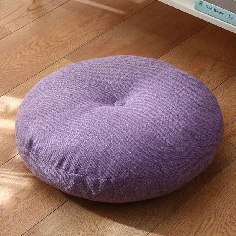 Nimara Ritual Lotus Simple Pattern Linen Meditation Seat Cushion Home Living Room Decoration