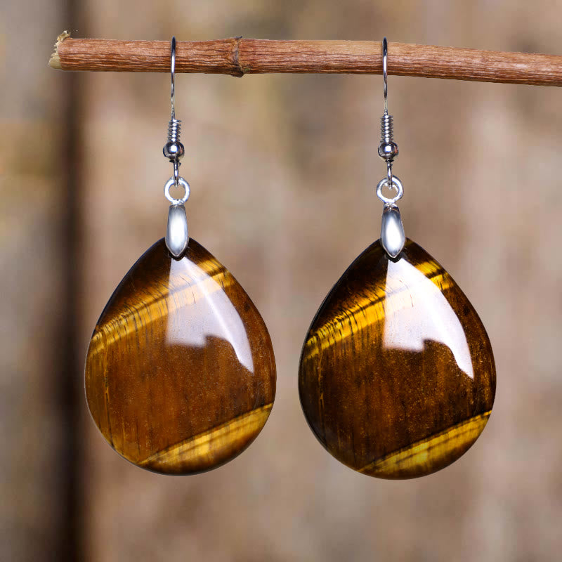 Nimara Ritual Natural Aventurine Dangle Healing Drop Earrings