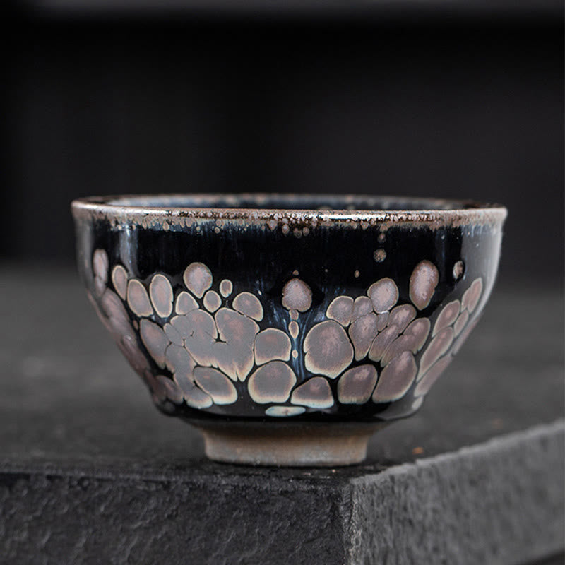Nimara Ritual Handmade Cherry Blossoms Sakura Design Chinese Jianzhan Ceramic Teacup Kung Fu Tea Cup