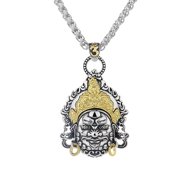 Nimara Ritual Yellow God of Wealth Amulet Copper Luck Necklace Pendant