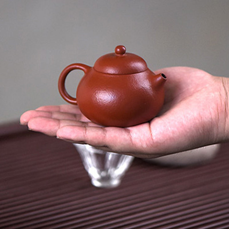 Nimara Ritual Yixing All Handmade Wen Dan Brown Purple Clay Kung Fu Teapot