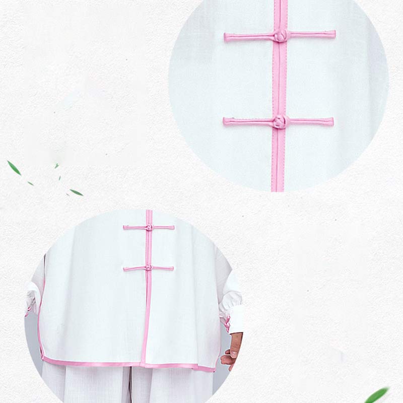Nimara Ritual Meditation Zen Prayer Spiritual Tai Chi Qigong Practice Unisex Embroidery Clothing Set