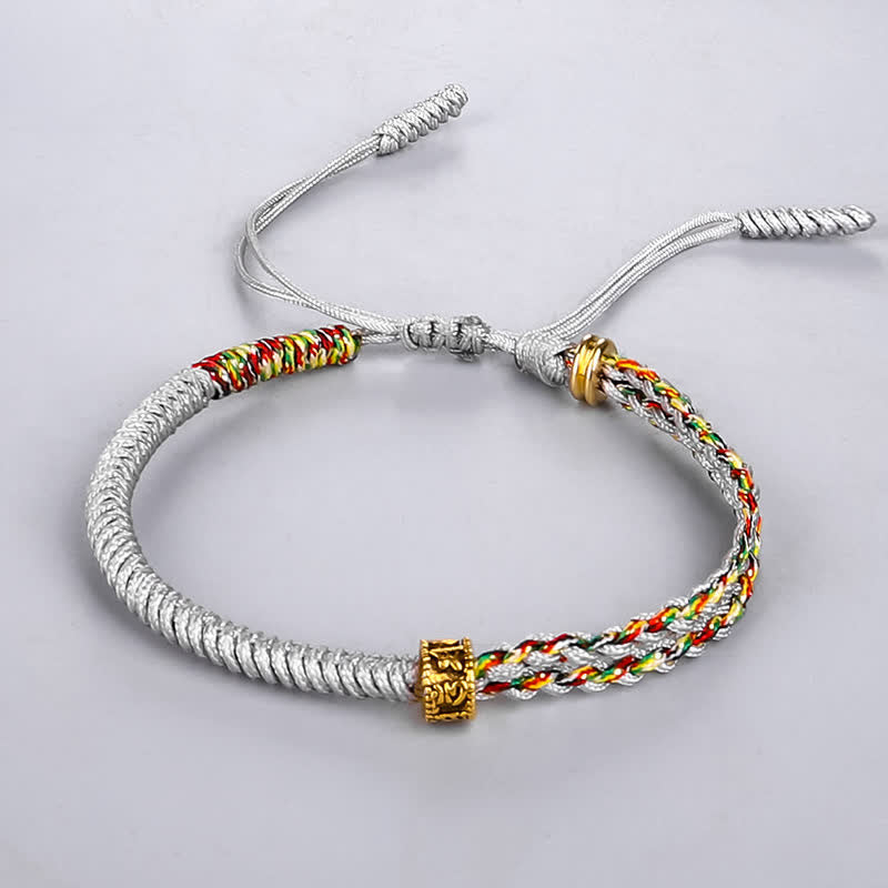 Nimara Ritual Om Mani Padme Hum Protection Luck String Bracelet