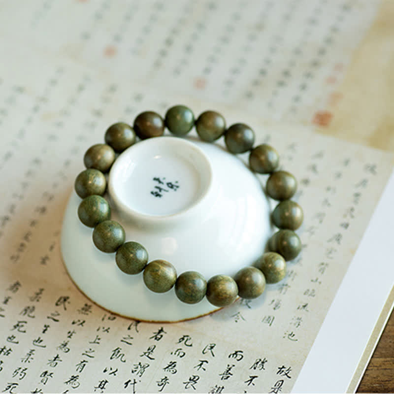 Nimara Ritual Tibetan Green Sandalwood Soothing Cure Bracelet