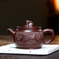 Nimara Ritual Yixing Handmade Brown Dragon Purple Clay Kung Fu Teapot 240ml