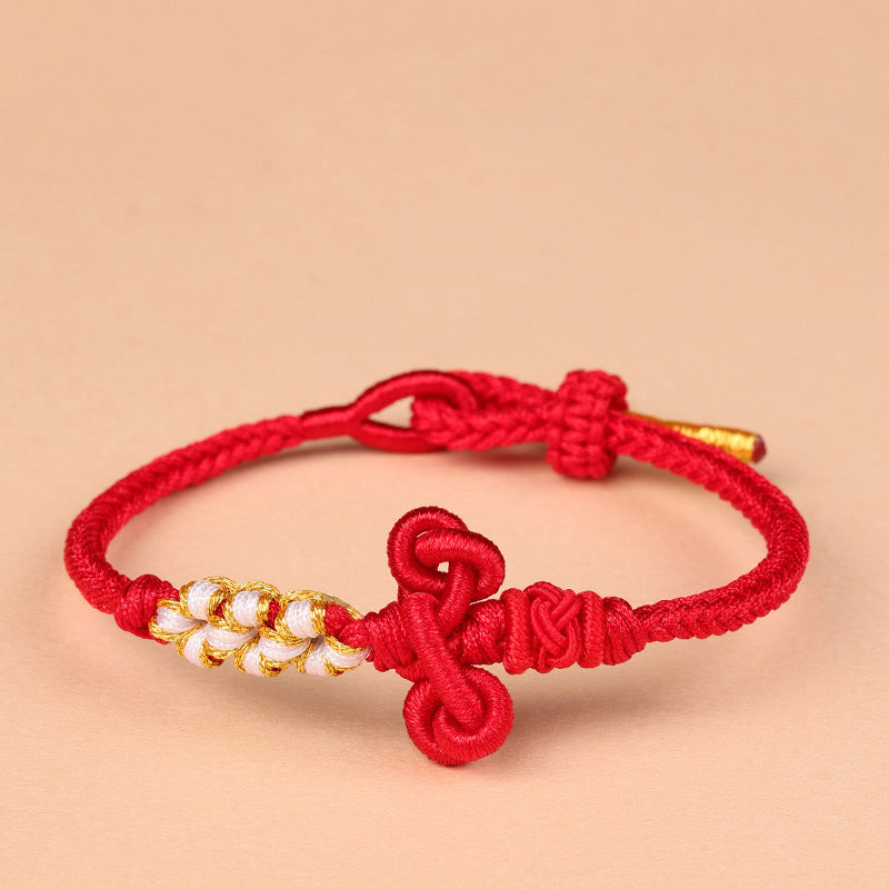 Nimara Ritual Handmade Wenchang Knot Luck Strength Braided Rope Bracelet