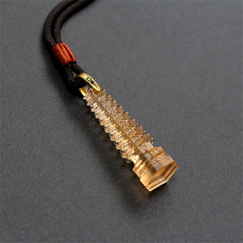 Nimara Ritual Liuli Ancient Pagoda Wisdom Necklace