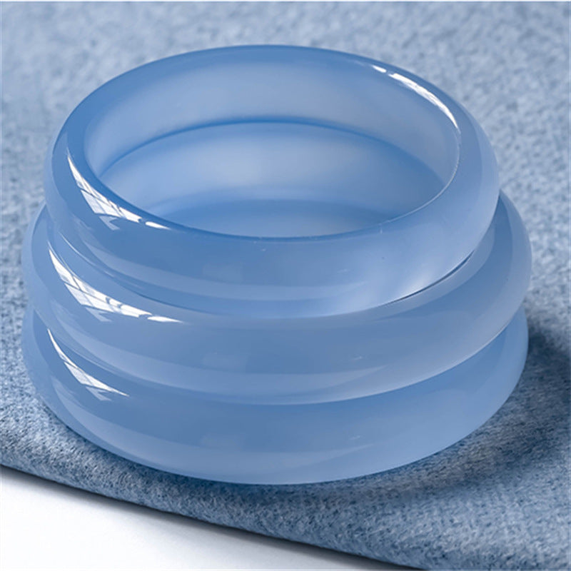 Nimara Ritual Blue Chalcedony Emotional Balance Bracelet Bangle