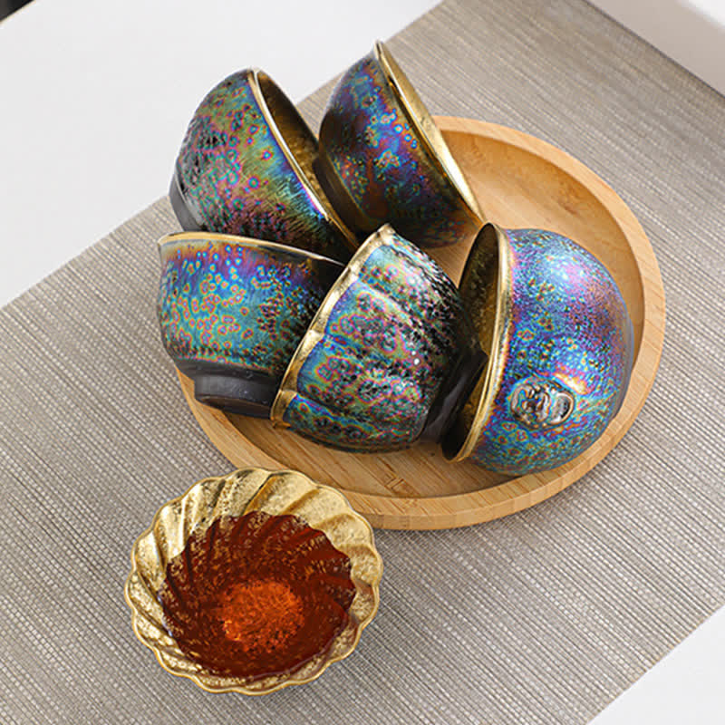 Nimara Ritual Colorful Ceramic Teacup Tea Cups