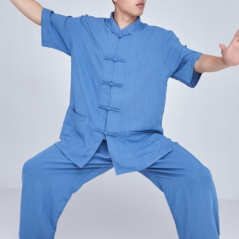 Nimara Ritual Meditation Zen Prayer Spiritual Tai Chi Qigong Practice Unisex Embroidery Clothing Set
