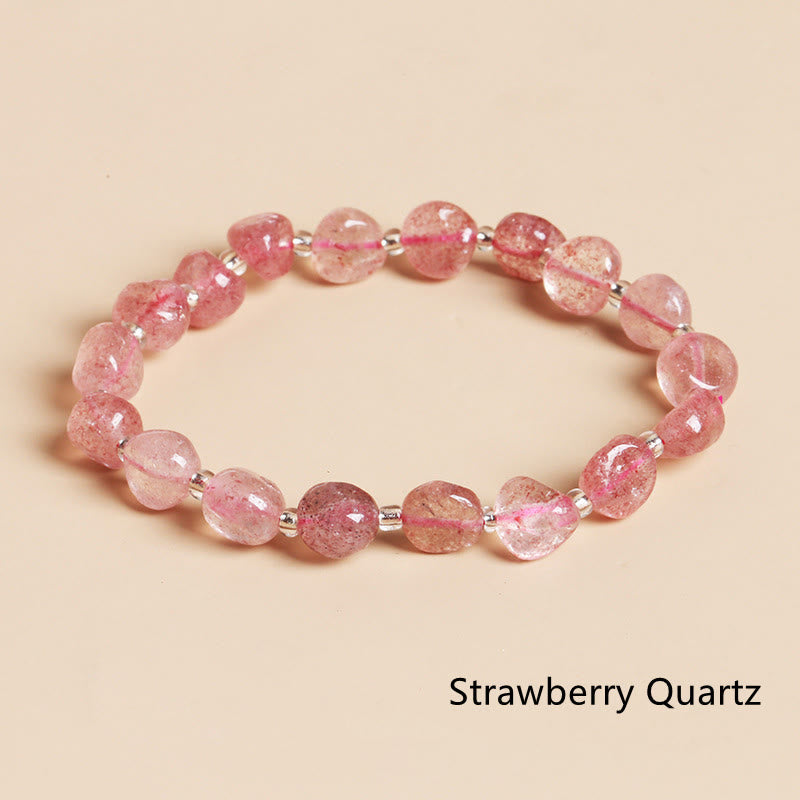 Nimara Ritual Natural Irregular Shape Stone Crystal Meditation Balance Bracelet