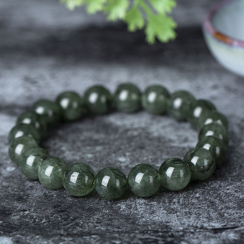 Nimara Ritual Natural Green Crystal Blessing Wealth Bracelet