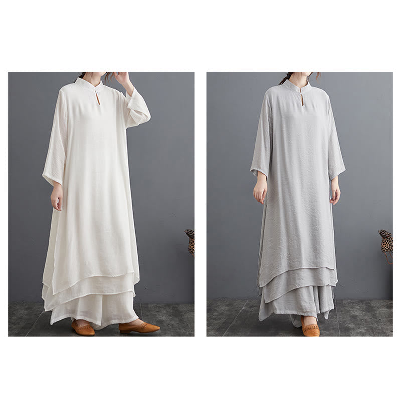 Nimara Ritual Simple Pattern Meditation Prayer Spiritual Zen Practice Yoga Clothing Women's Set