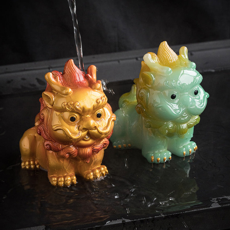 Nimara Ritual Color Changing Small PiXiu Resin Tea Pet Wealth Home Figurine Decoration