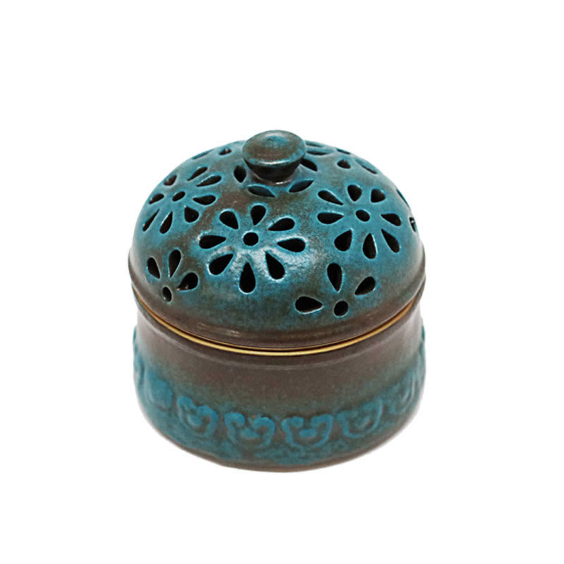 Nimara Ritual Mini Hollow Spiritual Meditation Ceramic Small Incense Burner Decoration