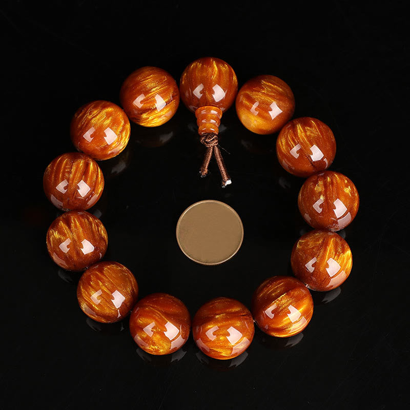Nimara Ritual Golden Sea Willow Success Positive Bracelet Mala