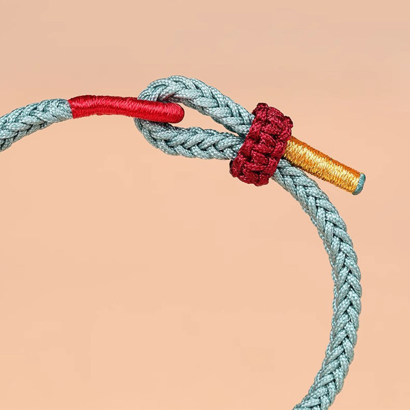 Nimara Ritual Handmade Wenchang Knot Luck Strength Braided Rope Bracelet