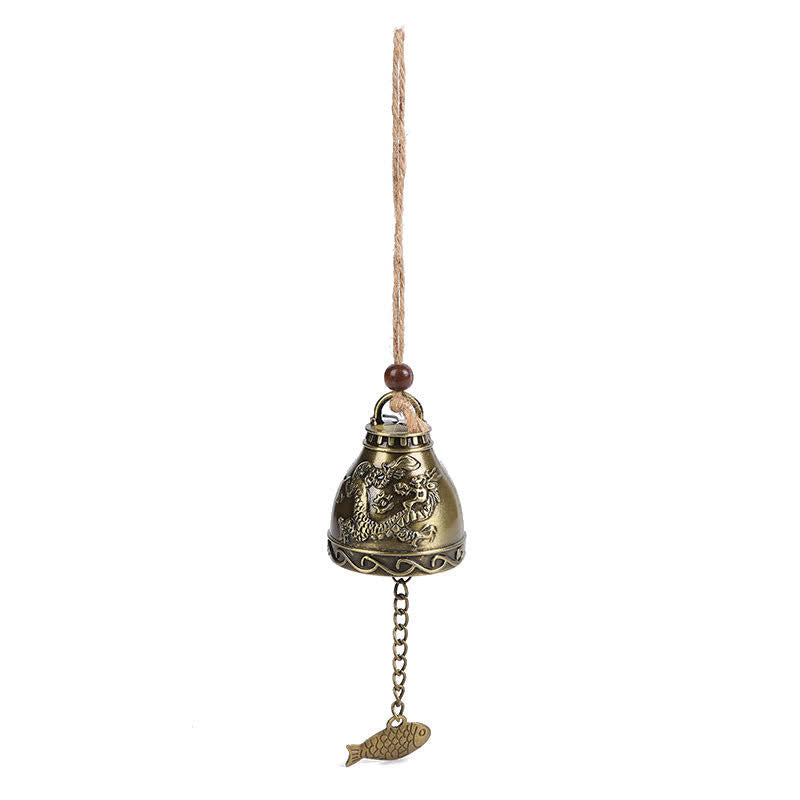 Nimara Ritual Feng Shui Buddha Koi Fish Dragon Elephant Wind Chime Bell Luck Wall Hanging Decoration