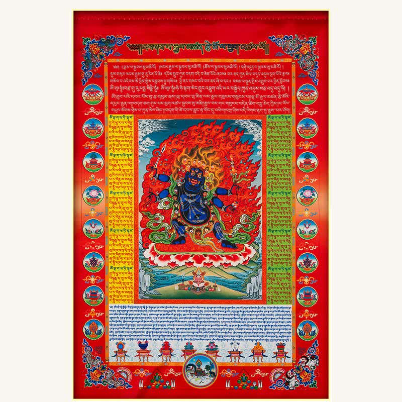 Nimara Ritual Tibetan 10 Colors Windhorse Buddha Healing Auspicious Outdoor Prayer Flag