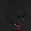 Nimara Ritual Laughing Buddha Cinnabar Blessing Necklace Pendant Phone Hanging Decoration Key Chain