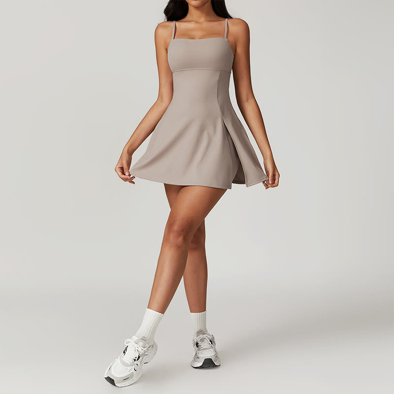 Nimara Ritual Solid Backless Tennis Yoga Women Sports Dress