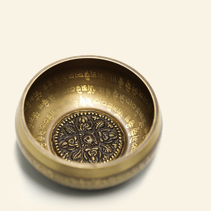 Nimara Ritual Tibetan Sound Bowl Handcrafted for Yoga Mindfulness and Meditation Singing Bowl Set