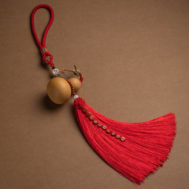 Nimara Ritual Feng Shui Coins Gourd Chinese Knot Lucky Coins Five Emperor Money Wealth Tassels Decoration